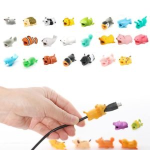 2020 New Cute Animal Shape Cable Protector Soft Silicone Anti Break Data Line Protective Cell Computers Mobile Phone Accessories